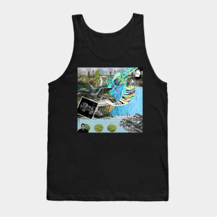 the mind of the landscape and the sketch in ecopop collage Tank Top